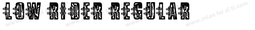 Low Rider Regular字体转换